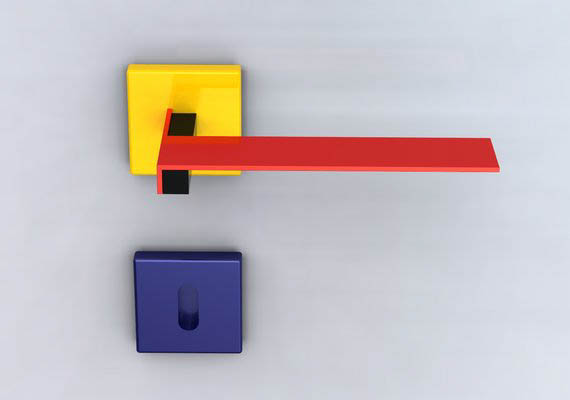 door handle. Ispirated by the famous dutch architect Gerrit Rietveld.